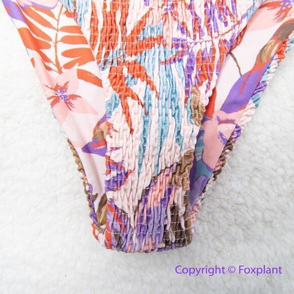 NEW Free People Citrine Dakota  aloha blooms floral bikini bottom, size M - Picture 8 of 13